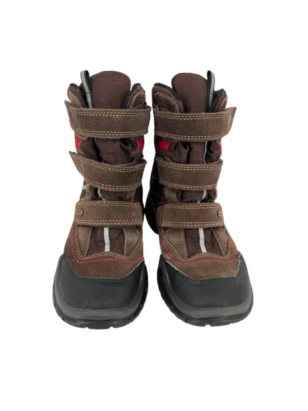 Primigi Kids Brown Suede Winter Snow Boot Goretex Triple Strap Size 36 EU 4.5 US